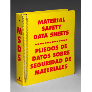 Brady 46072 1-1/2&#34; Ring MSDS Binder, Bilingual