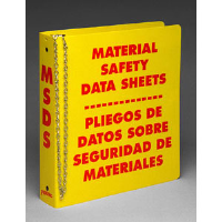 Brady 46072 1-1/2" Ring MSDS Binder, Bilingual