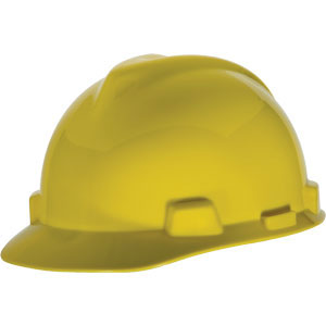 MSA 463944 V-Gard&reg; Standard Cap w/Staz-On, Yellow