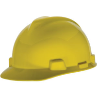 MSA 475360 V-Gard® Slotted Cap w/Fas-Trac®, Yellow