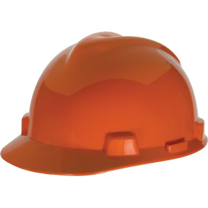 MSA 475361 V-Gard&reg; Slotted Cap w/Fas-Trac&reg;, Orange