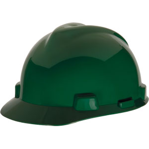 MSA 475362 V-Gard&reg; Slotted Cap w/Fas-Trac&reg;, Green