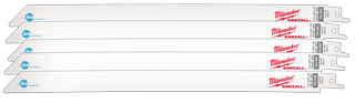 Milwaukee 48-00-4189 Ice Hardened&#153L Sawzall Blades 12&#34;, 18 TPI, 5 Pk.
