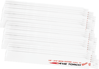 Milwaukee 48-00-8788 Super Sawzall Torch Blades 9&#34;, 18 TPI, 25 Pk.