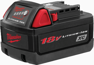 Milwaukee 48-11-1828 M18™L XC High Capacity LITHIUM-ION Battery Milwaukee 48-11-1828 M18™L XC High Capacity LITHIUM-ION Battery