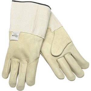 MCR Safety 4900LN Premium Grain Leather Welders w/Gauntlet Duck Cuff,(Dz.)