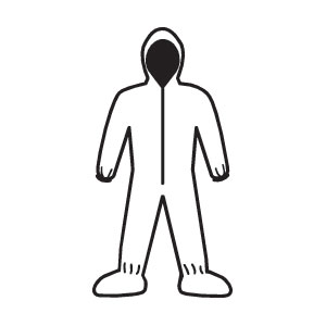Kimberly Clark 49124 A20 Coveralls - Zip,Elastic Back/Wrists/Ankles/Hood/Boot, XL, 24/Cs. Kimberly Clark 49124 A20 Coveralls - Zip,Elastic Back/Wrists/Ankles/Hood/Boot, XL, 24/Cs.