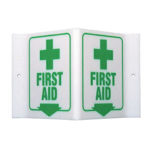 Brady 49373 "First Aid" Sign, 6"H x 9"W x 4"D, Acrylic Brady 49373 "First Aid" Sign, 6"H x 9"W x 4"D, Acrylic
