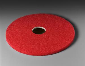 3M 5100 Red Buffer Pads, 12&#34;, 5/Case