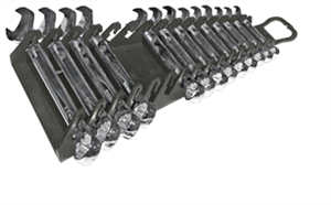 Ernst 5189 15 Pc. Reverse Gripper Wrench Rack, Black