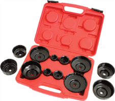 Lisle 54980 End Cap and Filter Socket Set for European Vehicles