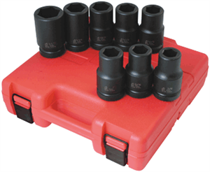 Sunex 5681 8 Pc. 1&#34; SAE Deep Impact Socket Set