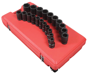 Sunex 5693 21 Pc. 1&#34; SAE Impact Socket Set