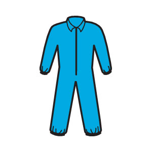 Kimberly Clark 58506 A20 Coveralls - Zip,Elast.Back/Wrists/Ankles,Blue, 3XL,20/Cs.