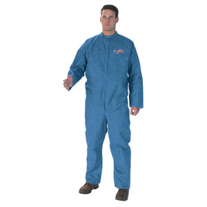 Kimberly Clark 58535 KleenGuard&reg; A20 Coveralls w/ Zip, Blue, 2XL, 24/Cs.