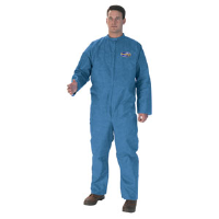 Kimberly Clark 58533 KleenGuard® A20 Coveralls w/ Zip, Blue, L, 24/Cs.