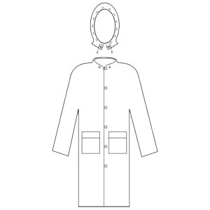 MCR Safety 600C Commodore 49" Yellow .40mm Raincoat, 2XL MCR Safety 600C Commodore 49" Yellow .40mm Raincoat, 2XL