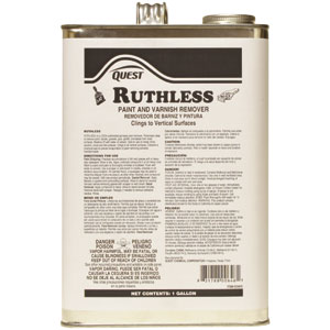 Quest Chemical 603415 Ruthless Paint and Varnish Remover,1 Gal, 4/Cs.