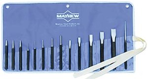 Mayhew Tools 61044 14 Pc. Punch &amp; Chisel Set