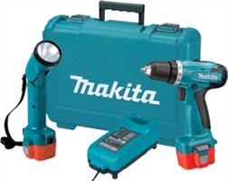 Makita 6261DWPLE 9.6V 3/8" Cordless Driver-Drill & Flashlight Kit