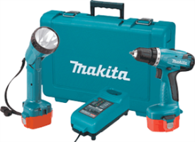 Makita 6281DWPLE 14.4V Ni-Cd Cordless 3/8" Driver-Drill Kit with Flashlight