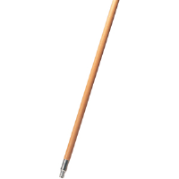 Rubbermaid 6364 60" Lacquered Wood Handle, Threaded Metal Tip