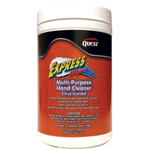 Quest Chemical 642 Express Wipes Multi-Purpose Hand Cleaner 72 Ct, 6/Cs.