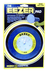 Eezer 6636 Standard Duty Backup Pads, 6" Fully Molded, Tapered Edge