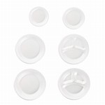 Dart 6PWC Concorde® Foam Plastic Plates, 6", 1000/Cs.