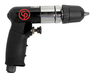 Chicago Pneumatic 7300RQC 1/4&#34; Mini Reversible Air Drill w/ Keyless Chuck