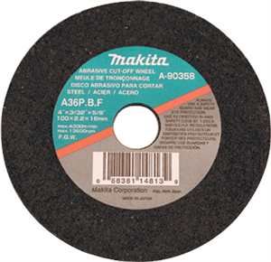 Makita 741402-8 4&#34; GRINDING WHEELS (5), 3/16&#34;