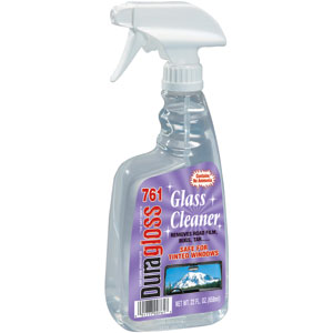 Duragloss 761 Glass Cleaner, 22oz,6/Cs