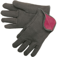 MCR Safety 7900 Red Lined Jersey, Slip-On Style, Brown Gloves,(Dz.)