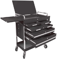 Sunex 8045BK Professional Duty 5 Drawer Service Cart, Black