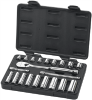 Gearwrench 80557 21 Pc. 6 & 12 Pt Socket Set-SAE