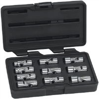 Gearwrench 80565 10 Pc. 6 Pt Flex Socket Set-METRIC