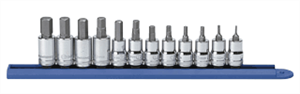 Gearwrench 80580 12 Pc. Hex Bit Socket Set-METRIC