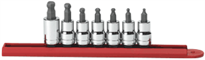 Gearwrench 80586 7 Pc. Ball Hex Set, Stand. Length, 3/8" Drive-SAE Gearwrench 80586 7 Pc. Ball Hex Set, Stand. Length, 3/8" Drive-SAE
