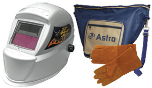 Astro Pneumatic 8075SEDX Deluxe Solar ADF Welding Helmet Kit
