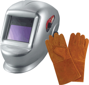 Astro Pneumatic 8077SE Deluxe Solar A.D. Welding Helmet w/ Gloves, XL Window