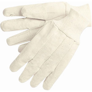 MCR Safety 8100P Clute Tan Straight Thumb, Cotton Canvas Gloves,L,(Dz.)