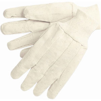 MCR Safety 8100P Clute Tan Straight Thumb, Cotton Canvas Gloves,L,(Dz.)