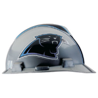 MSA 818388 V-Gard® Hard Hat w/1-Touch®, Carolina Panthers