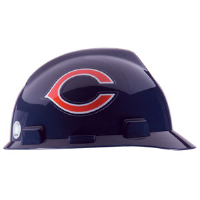 MSA 818389 V-Gard® Hard Hat w/1-Touch®, Chicago Bears