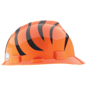 MSA 818390 V-Gard® Hard Hat w/1-Touch®, Cincinnati Bengals MSA 818390 V-Gard® Hard Hat w/1-Touch®, Cincinnati Bengals