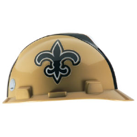 MSA 818402 V-Gard® Hard Hat w/1-Touch®, New Orleans Saints