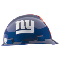MSA 818403 V-Gard® Hard Hat w/1-Touch®, New York Giants