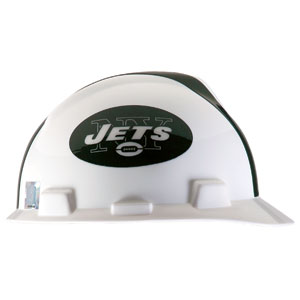MSA 818404 V-Gard&reg; Hard Hat w/1-Touch&reg;, New York Jets