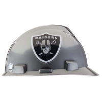 MSA 818405 V-Gard® Hard Hat w/1-Touch®, Oakland Raiders