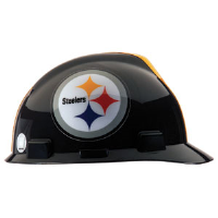 MSA 818407 V-Gard® Hard Hat w/1-Touch®, Pittsburgh Steelers